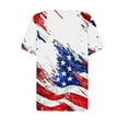 thumbnail image 4 of VerPetridure American Flag Shirts for Women 4th of July Tops USA Print T Shirt Casual Short Sleeve American Proud T-Shirt Tops, 4 of 5
