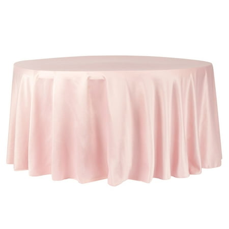 

1 Pc Lamour Satin 120 Round Tablecloth - Dusty Rose/Mauve For Wedding Or Event Decor