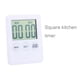 thumbnail image 2 of Temporizador de cocina digital LCD grande Temporizador de cocina Alarma con gadgets magnéticos Cocinar blanco, 2 of 5
