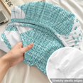 thumbnail image 4 of King Size Fitted Sheet Set - Coastal Starfish 3 Piece Bedding Sets 16" Deep Pocket Fitted Sheet with 2 Pillowcases, Seafoam Blue Nautical Vintage Marine Life Brushed Microfiber Hotel Bed Sheets, 4 of 9