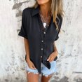 thumbnail image 2 of perfectbot Button Down Shirts for Women Top Summer Plus Size Short Sleeve Blouses Trendy Vacation Outfits S-3XL, 2 of 7