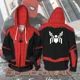 thumbnail image 4 of Männer Frauen Cosplay Jacke Super Spinne Held Meilen Morales die erstaunliche Reiß verschluss Kapuze Sudaderas con capucha Sudaderas 3D Mantel Trainings anzug, 4 of 5