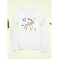 thumbnail image 3 of Funny Kids Antelope Drawing Long Sleeve Toddler -Image by Shutterstock,  3 Toddler, 3 of 4