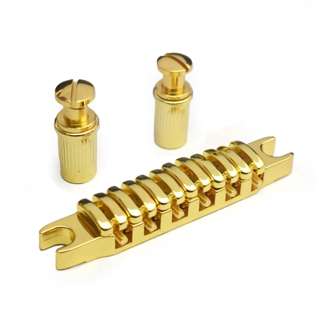 Electric Guitar Bridge Split Guitar Bridge Tailpiece Individual Saddles for 6 String Electric Guitars Replacement Parts