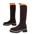 thumbnail image 3 of Women's Knee High Boots Fashion Stretch Slim Fit Round Toe Platform Comfortable Stylish Footwear, 3 of 9