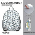 thumbnail image 5 of Abstract Ocean Student Backpack - Water-Resistant School Bag with Nautical Sea Life Cartoon Design, Lightweight and Comfortable for Outdoor Activities and Travel, 5 of 6