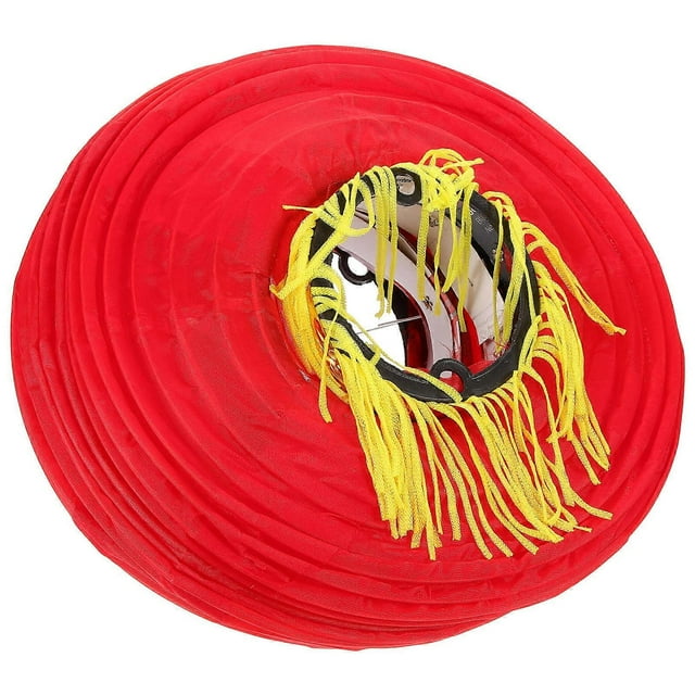 Red Silk Lantern for Decor Lightweight Durable Suitable Indoors Outdoors 12.5 inches