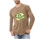 thumbnail image 1 of Blusas y camisas de manga larga con cuello redondo para hombre, deportivas, fitness, hogar, pijamas navideños estampados, camiseta de manga larga con cuello redondo, blusa de poliéster para hombre, 1 of 3
