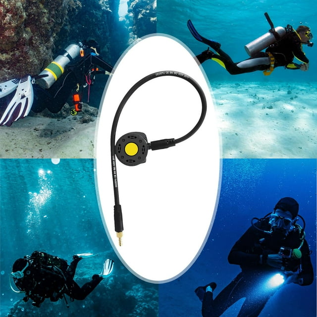 Equipo de buceo Regulador de segunda etapa Válvula de respiración primaria Diseño ergonómico Negro