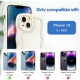 thumbnail image 6 of Case for iPhone 14 Case Wave, Curly Frame Design for Women Girls, Cute Wavy Solid Color Aesthetic Phone Case Soft Flexible TPU Shockproof Full-Body Protective Case Cover 6.1 inch - White, 6 of 7