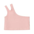thumbnail image 1 of Wxirdiow Crop Tops for Girls' Crop Tank Top Soft Ribbed Sleeveless Racerback for Dance Sports & Layering Red Size,3-4 Years, 1 of 3