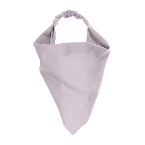 Unique Bargains Women's 1pc Stylish and Versatile Solid Headwrap 9.25''x9.25'' Gray