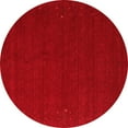 thumbnail image 1 of Ahgly Company Indoor Round Abstract Red Contemporary Area Rugs, 7' Round, 1 of 4