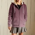 thumbnail image 2 of LIaqionyy Hoodie for Women Oversize Sweatshirts Jacket Casual Fleece Lined Jackets Winter Coats Fall Fashion Clothes, 2 of 7