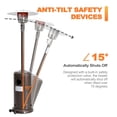 thumbnail image 3 of Nuu Garden Outdoor Patio Heater Propane Gas Standing Heater with Wheels,Water-Resistant Oxford Cover,Brown, 3 of 10