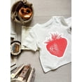 thumbnail image 1 of Breathable Fabric, Girls' Soft & Stretchy Strawberry Print T-Shirt - Light Gray Crew Neck, Short Sleeve, Casual Summer Top with Adorable Strawberry Design, 1 of 5