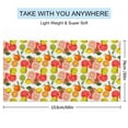 thumbnail image 2 of PDations Summer Lemon Orange Beach Towel Large Beach Towels Oversized Microfiber Quick Dry Thin Super Absorbent Pool Beach Wrap for Women Men Adults 30×60 in, 2 of 7
