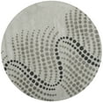 thumbnail image 2 of SAFAVIEH Soho Hudson Geometric Dotted Wool Area Rug, Blue/Grey, 6' x 6' Round, 2 of 6