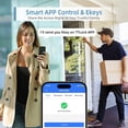 Curated visual reference: Visual Reference: Smart Lock With Handle Set Biometric Fingerprint Keyless Entry