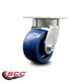 thumbnail image 2 of 4 Inch Kingpinless Solid Poly Wheel Swivel Top Plate Caster Service Caster Brand, 2 of 2