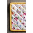 thumbnail image 2 of Happy Florals 100% Cotton Pot Holder with Loop Heat Resistant for BBQ | Cooking | Baking | Grilling | Microwave | Barbecue | Spring/Summer (Sweety, 8 Inch by 8 Inch)., 2 of 8
