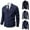 Dark Blue, variant on FAHUOMU Men's Vintage V-Neck Button Pockets Knitted Cardigan Sweaters Coat Winter Fall Fashion Long Sleeve Shirts 2024