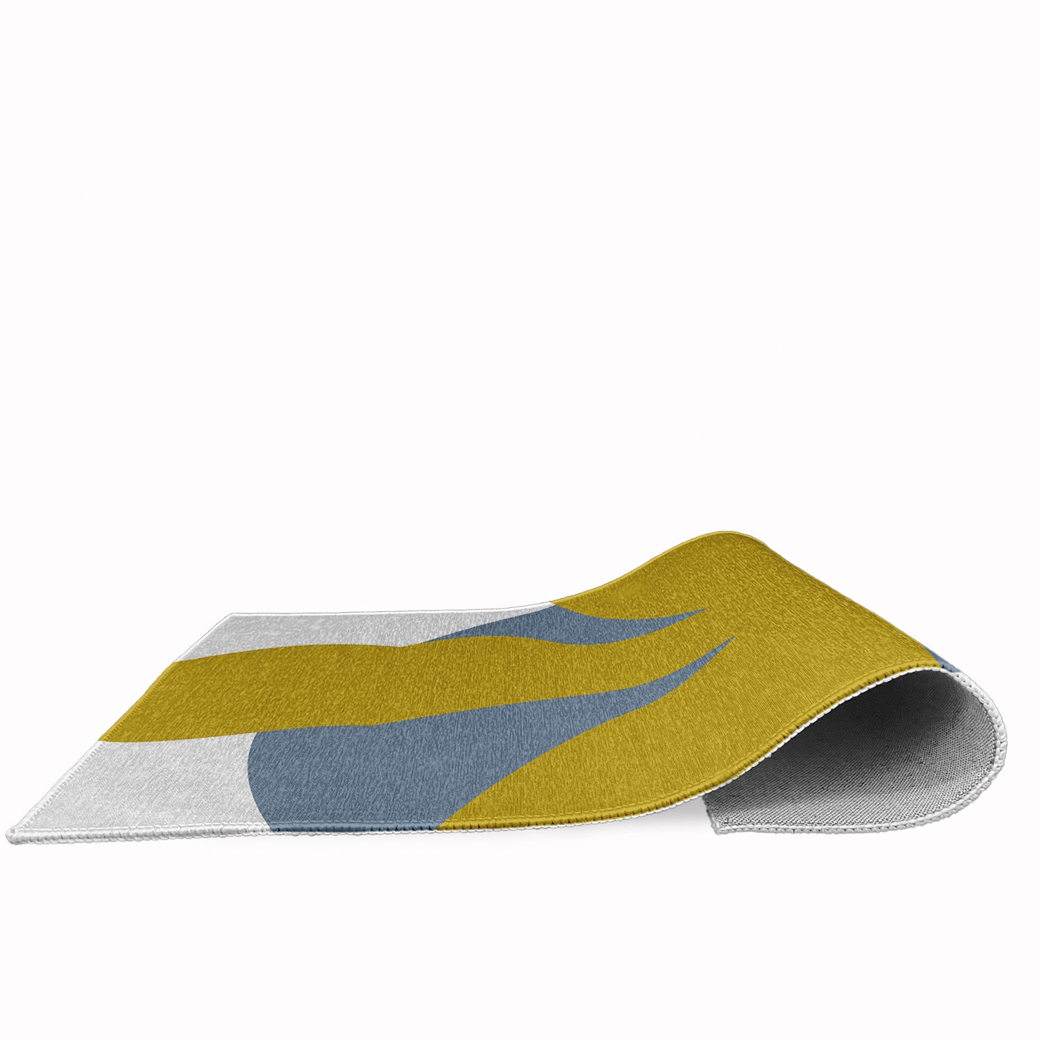 24" 36" Simply Daisy Bold Flower Modern & Contemporary Chenille Area Rug, Mustard Yellow