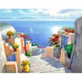 thumbnail image 1 of 5D taladro completo diamante pintura Seaside Castle pasos DIY bordado costura Hugtrwg Para estrenar, 1 of 9