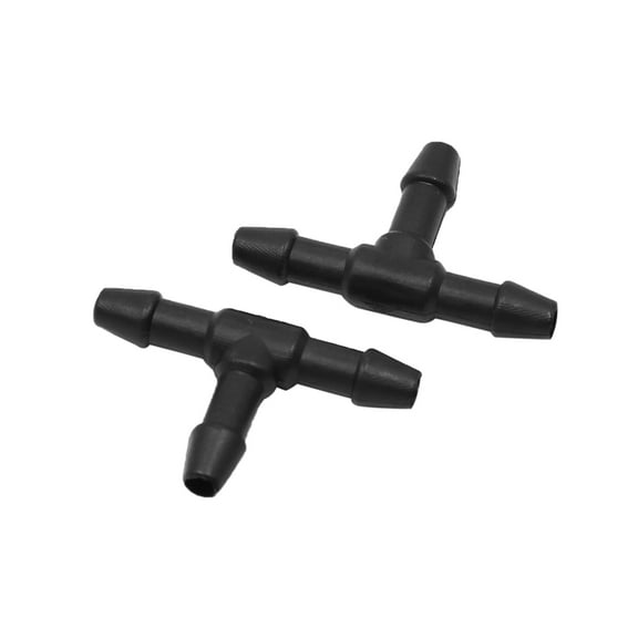 Unique Bargains 30Pcs 4mm Inner Dia T Shape Plastic Joiner Air Water Fuel Hose Tube Connector