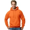 thumbnail image 1 of Hanes Mens ComfortBlend EcoSmart Pullover Hoodie Sweatshirt, S, Safety Orange, 1 of 1