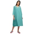 thumbnail image 2 of Moomaya Printed WoMen's Cotton Nursing Nightwear Nightdress For Ladies, 2 of 6