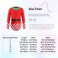 thumbnail image 6 of iiniim Kids Girls Candy Cane Fancy Dress Stripes Santa Helper Leotard Gymnastics Dance Bodysuit Red 6, 6 of 7