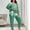 Green, variant on Abomasnow Plus Size Pajama Set for Women 2 Piece Christmas Printed Long Sleeve Loungewear Soft Crewneck Shirts and Pants Pj Set XL-5XL