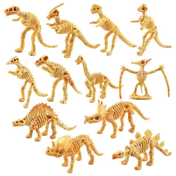 12pcs Dinosaur Play Set Skeleton Surtido Bones Figuras Muñeca Modelo Juguetes Sunnimix Esqueleto de dinosaurio