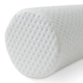 thumbnail image 3 of 47" x 8" Memory Foam Bolster Pillow, Cylinder Body Pillow - Ergonomically Designed, White Cover, 3 of 6