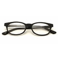 thumbnail image 2 of Vision World Eyewear V.W.E. Fun Neon Color Spherical Frame Readers Reading Glasses - Matte Translucent Rubberized Finish (Black, 1.50), 2 of 4