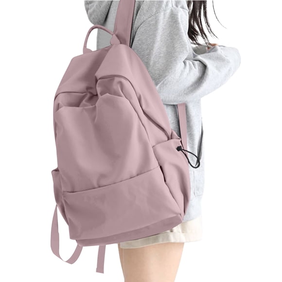 Xiao Hua Mochila escolar para mujer, ligera, impermeable, para viajes, para portátil de 15,6 pulgadas, color morado