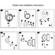 thumbnail image 4 of Zhuge Gancho para abrigos de acero inoxidable SUS 304, color negro mate, para una sola toalla o bata, para baño, cocina, estilo hotelero contemporáneo, montado en la pared, paquete de 2, 4 of 5
