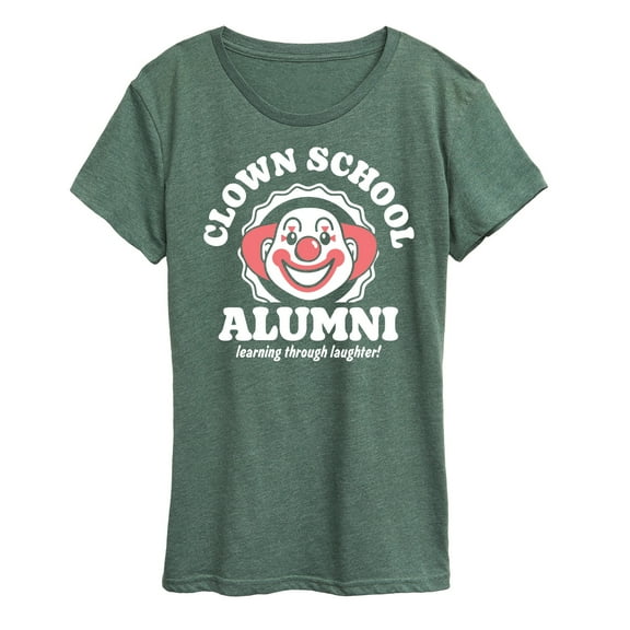 Instant Message - Clown School Alum - Women's Short Sleeve Graphic T-Shirt