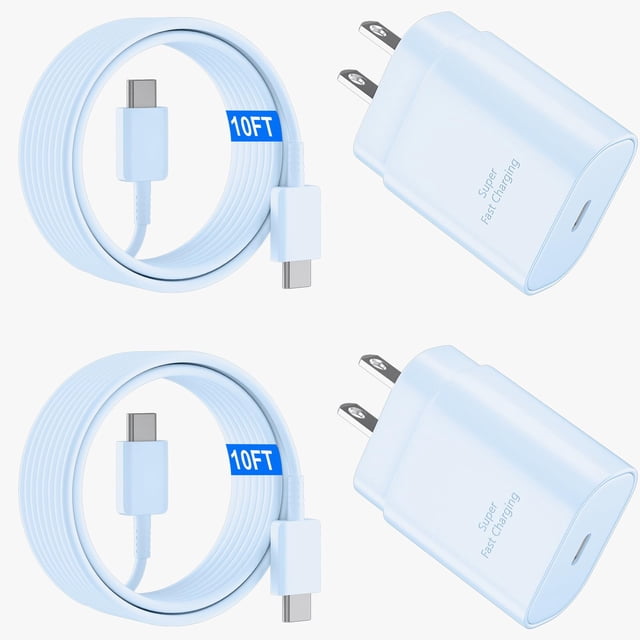Cargador Ubearkk S24 S23 superrápido tipo C de 25 W para Galaxy