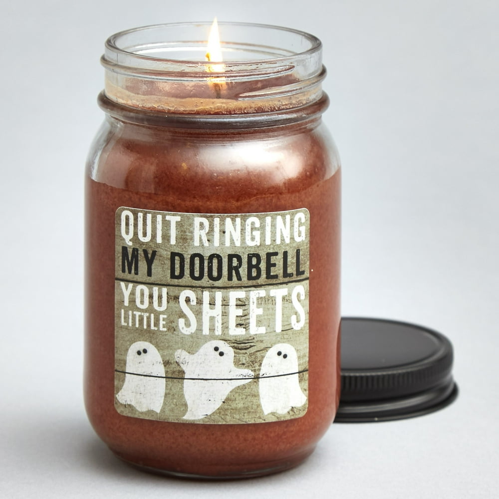 Farmhouse Mason Jar Scented Candle Funny Halloween Ghost Warm Farmhouse Mason Jar Scented Candle Funny Halloween Ghost Warm
