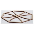 thumbnail image 4 of Ekena Millwork 11 3/8"W x 11 3/8"H x 1/4"T Small Haswell Decorative Fretwork Wood Wall Panels, Hickory, 4 of 18