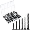 thumbnail image 1 of shiyou-- Wood Screws Assortment Kit, 152 pcs, Black Wood Screws Phillips Tips, Screw Set, Assorted Screws, Screw Assortment, Screw Set Assortment, Screw Kit, Assorted Wood Screws Set, Flat Head Screw, 1 of 4