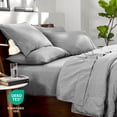 thumbnail image 6 of Bare Home 7-Piece Heathered Bed in a Bag, King, Heather Charcoal, 6 of 10