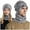 Grey, variant on Huangxinggg Men's And Women's Winter Knitted Windproof Hood Scarf Coif Winter Knit Hat Warm Hats For Adult Cap