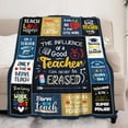 thumbnail image 2 of Teacher Gifts for Women Man, Teacher Appreciation Gifts, Gifts for Teacher from Student, Best Teacher Gifts for Teacher''s Day Christmas, Retirement, Teacher Throw Blanket Gifts 60"X50", 2 of 6