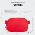 thumbnail image 7 of Pander Cross Body Fanny Pack, Fashion Waist Packs with Two-Way Zipper Opens and Adjustable Strap Red, 7 of 7