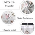 thumbnail image 4 of Cherry Blossom Shower Curtain Sets Women''s Handbag Envelope Farmhouse Floral Shower Curtains for Girls Bathroom Decor Fashion Romantic Fabric Waterproof Bath Curtain with Hooks 72x72 Inches, 4 of 6
