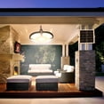 thumbnail image 2 of Mistaha 136LEDs Solar Pendant Lamp Garage Light Indoor Outdoor Hanging Lights with Remote Controller IP65, 2 of 8