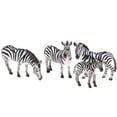 thumbnail image 2 of 4x Wildlife Collection Zebra Animal de acción Juguetes para Zulema simulación de figuras de cebra, 2 of 7